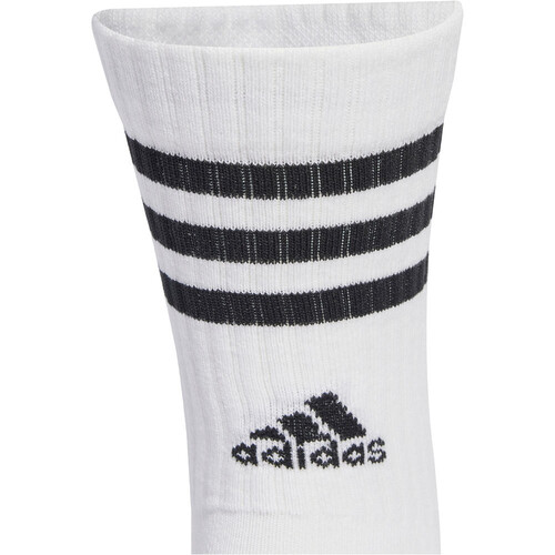 ADIDAS 3STRIPES CUSHIONED SPORTSWEAR CREW SOCKS 3 PAIR PACK blanco
