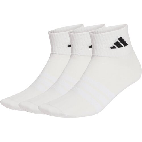 ADIDAS THIN&LIGHT SPORTSWEAR ANKLE SOCKS 3 PAIR PACK blanco