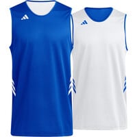 adidas camiseta baloncesto niños 3G SPEED REVERSIBLE BASKET AEROREADY AZUL vista frontal
