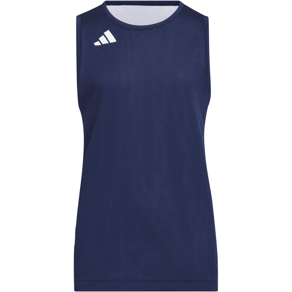 adidas camiseta baloncesto niños 3G SPEED REVERSIBLE BASKET AEROREADY AZUL vista trasera