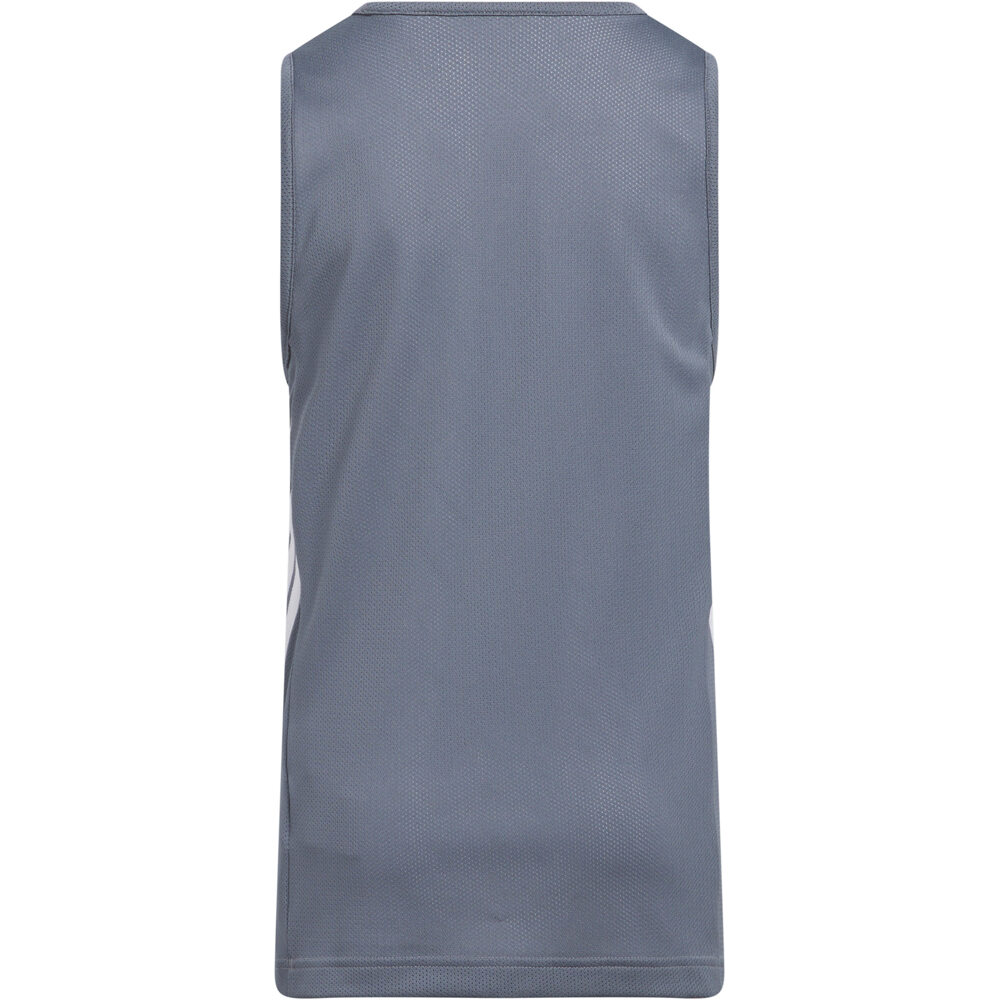 adidas camiseta baloncesto niños 3G SPEED REVERSIBLE BASKET AEROREADY GRIS vista detalle