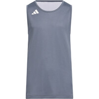 adidas camiseta baloncesto niños 3G SPEED REVERSIBLE BASKET AEROREADY GRIS vista trasera