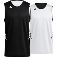 adidas camiseta baloncesto niños 3G SPEED REVERSIBLE BASKET AEROREADY NEGRO vista frontal