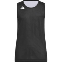adidas camiseta baloncesto niños 3G SPEED REVERSIBLE BASKET AEROREADY NEGRO vista trasera