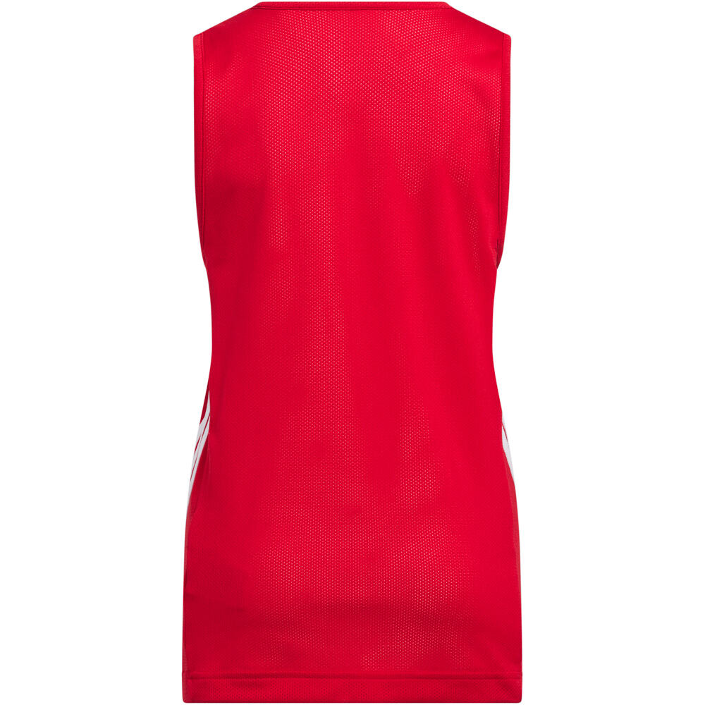 adidas camiseta baloncesto niños 3G SPEED REVERSIBLE BASKET AEROREADY ROJO vista detalle