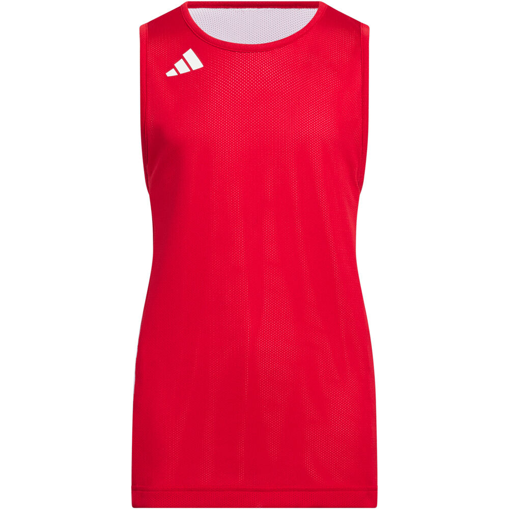 adidas camiseta baloncesto niños 3G SPEED REVERSIBLE BASKET AEROREADY ROJO vista trasera