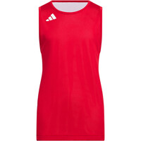adidas camiseta baloncesto niños 3G SPEED REVERSIBLE BASKET AEROREADY ROJO vista trasera
