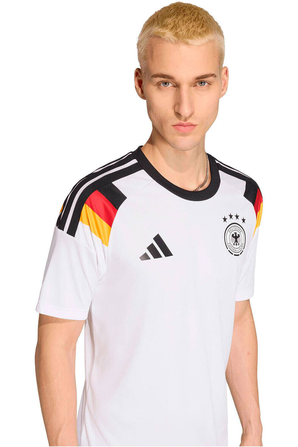 adidas camiseta de fútbol oficiales ALEMANIA MUNDIAL 2026 PRIMERA EQUIPACION FAN BLANCO vista detalle