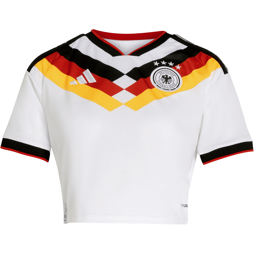 adidas camiseta de fútbol oficiales ALEMANIA MUNDIAL 2026 PRIMERA EQUIPACION MUJER BLANCO 04