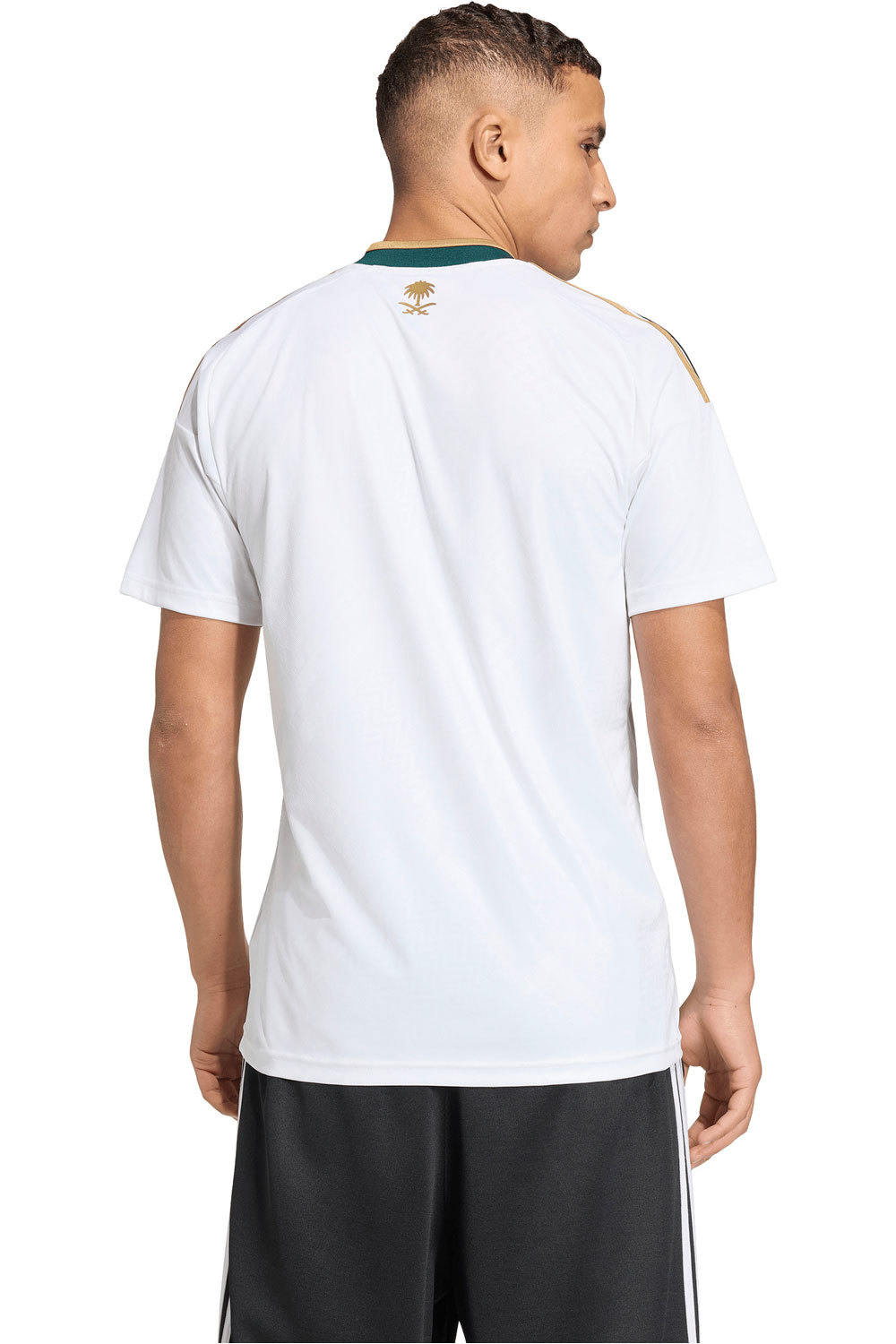 adidas camiseta de fútbol oficiales ARABIA SAUDI MUNDIAL 2026 SEGUNDA EQUIPACION BLANCO vista trasera