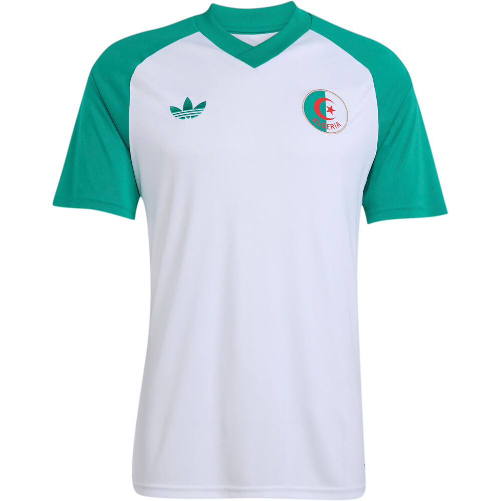 adidas camiseta de fútbol oficiales ARGELIA MUNDIAL 2026 PREMATCH BLANCO vista detalle
