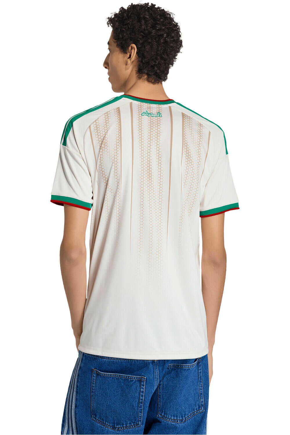adidas camiseta de fútbol oficiales ARGELIA MUNDIAL 2026 PRIMERA EQUIPACION BLANCO vista trasera