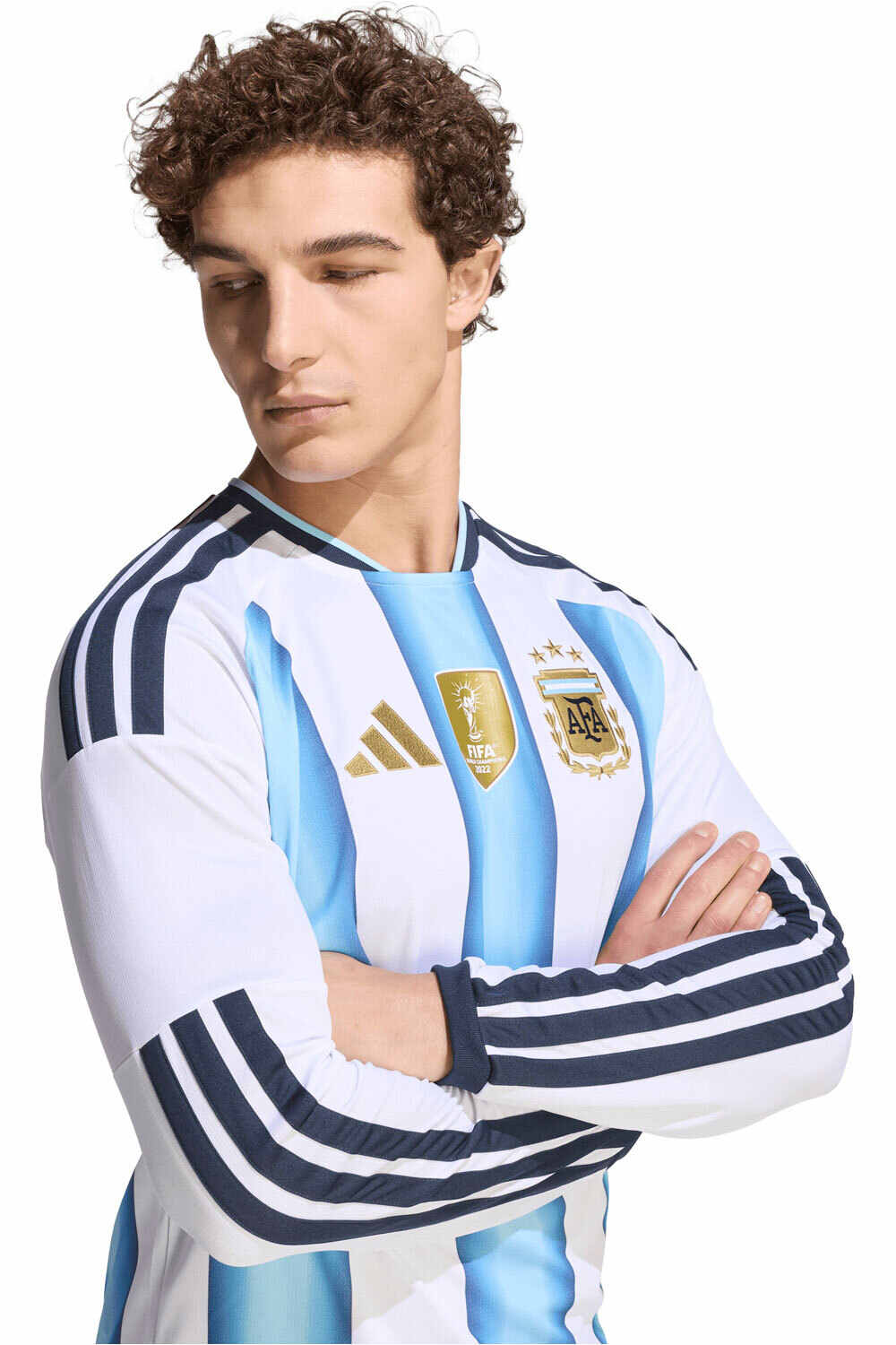 adidas camiseta de fútbol oficiales ARGENTINA MUNDIAL 2026 PRIMERA EQUIPACION BLANCO vista detalle