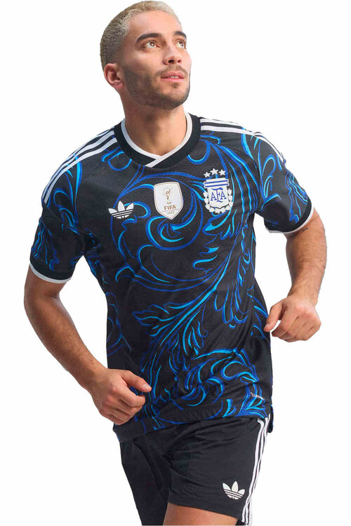 adidas camiseta de fútbol oficiales ARGENTINA MUNDIAL 2026 SEGUNDA EQUIPACION AUTHENTIC NEGRO