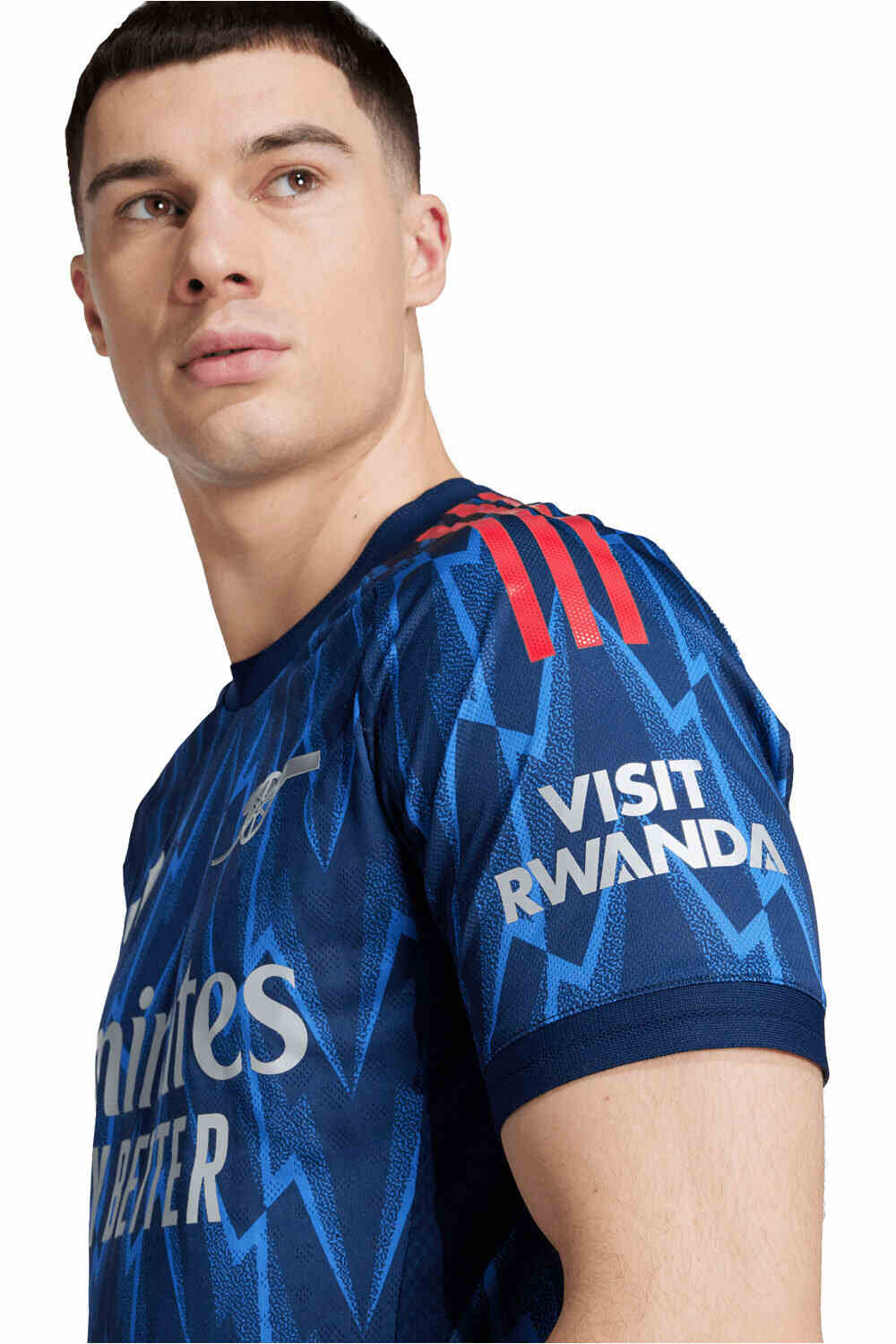 adidas camiseta de fútbol oficiales ARSENAL 25/26 SEGUNDA EQUIPACION AZUL vista detalle