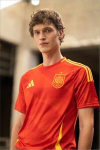 adidas camiseta de fútbol oficiales ESPAÑA EUROCOPA 2024 PRIMERA EQUIPACION BLANCO 05