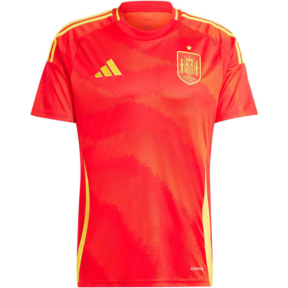 adidas camiseta de fútbol oficiales ESPAÑA EUROCOPA 2024 PRIMERA EQUIPACION BLANCO 06