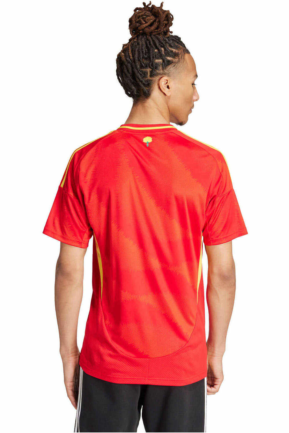 adidas camiseta de fútbol oficiales ESPAÑA EUROCOPA 2024 PRIMERA EQUIPACION BLANCO vista trasera