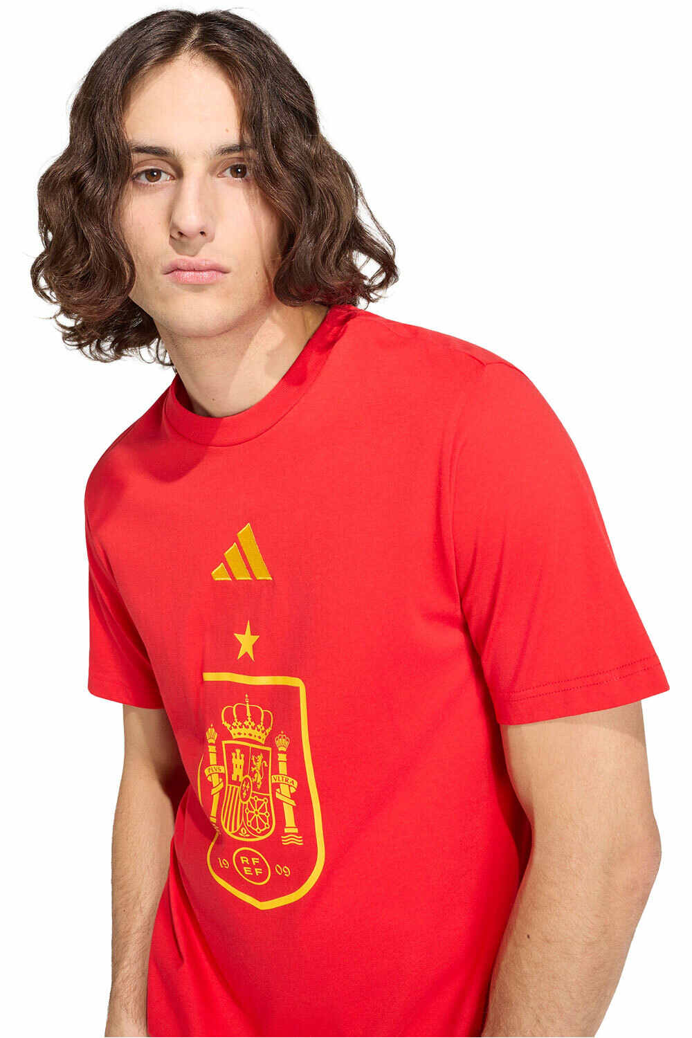 adidas camiseta de fútbol oficiales ESPAÑA MUNDIAL 2026 ROJO vista detalle