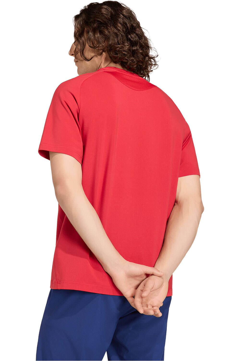 adidas camiseta de fútbol oficiales ESPAÑA MUNDIAL 2026 ROJO vista trasera