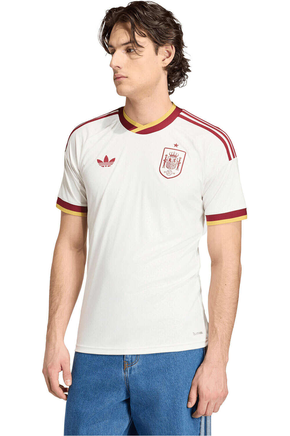 adidas camiseta de fútbol oficiales ESPAÑA MUNDIAL 2026 SEGUNDA EQUIPACION  vista frontal