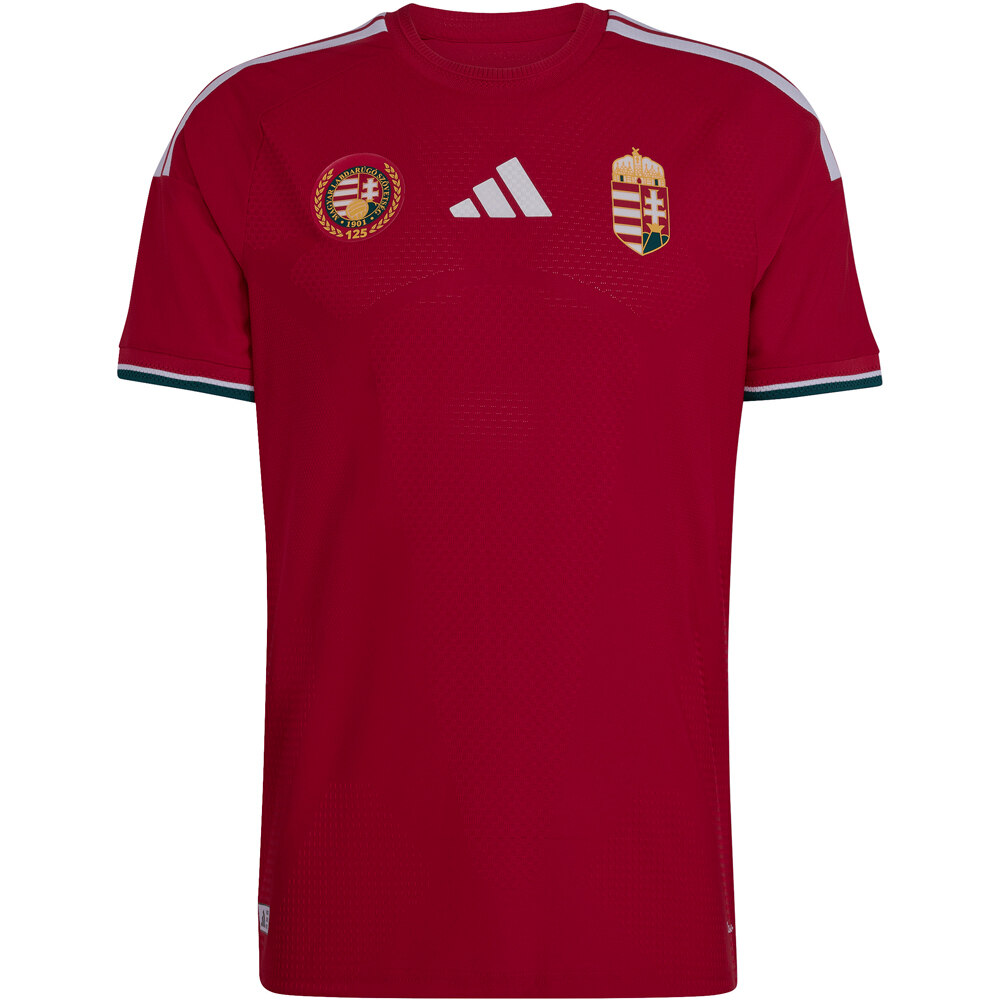 adidas camiseta de fútbol oficiales HUNGRIA MUNDIAL 2026 PRIMERA EQUIPACION AUTHENTIC ROJO vista detalle