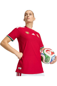 adidas camiseta de fútbol oficiales HUNGRIA MUNDIAL 2026 PRIMERA EQUIPACION MUJER AUTHENTIC ROJO vista detalle