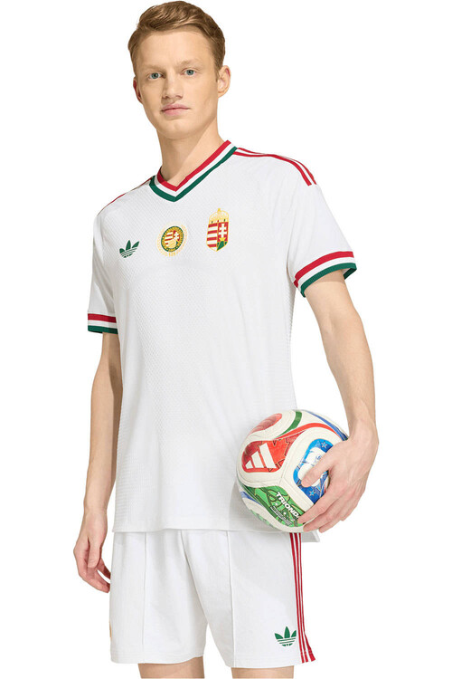 adidas camiseta de fútbol oficiales HUNGRIA MUNDIAL 2026 SEGUNDA EQUIPACION AUTHENTIC BLANCO