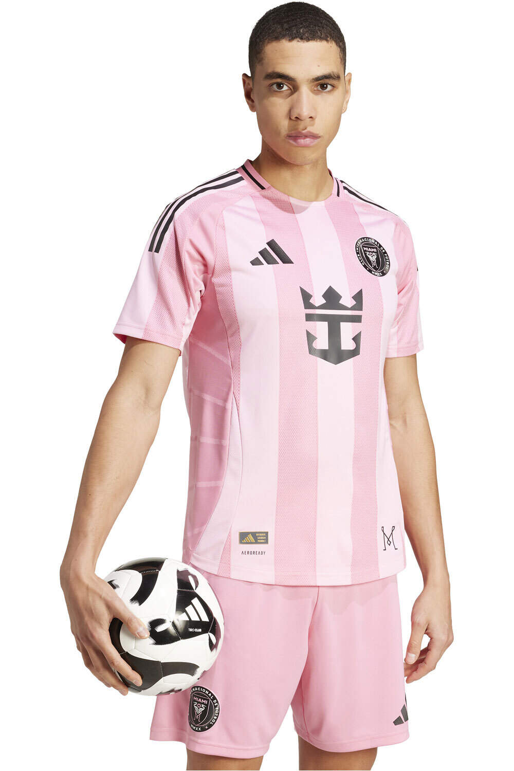 adidas camiseta de fútbol oficiales INTER MIAMI 25/26 1ª EQUIPACION AUTHENTIC ROSA vista detalle