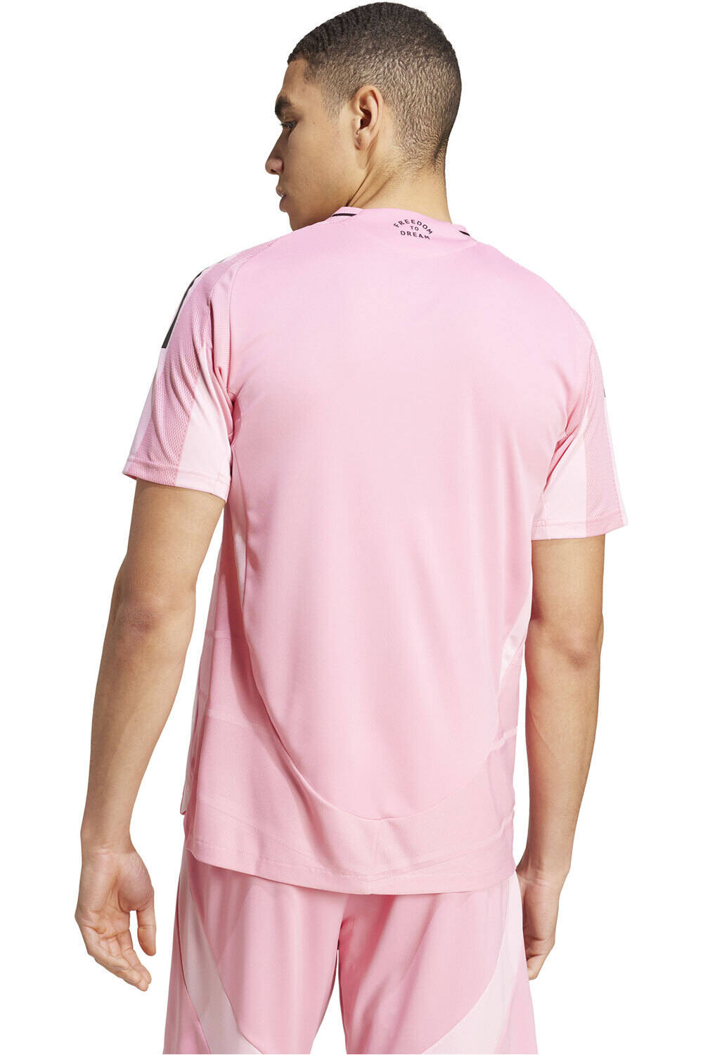 adidas camiseta de fútbol oficiales INTER MIAMI 25/26 1ª EQUIPACION AUTHENTIC ROSA vista trasera