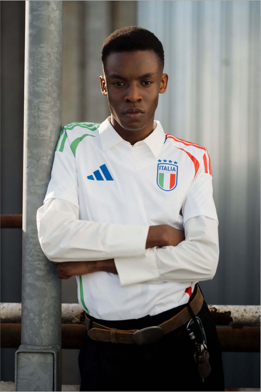 adidas camiseta de fútbol oficiales ITALIA EUROCOPA 2024 SEGUNDA EQUIPACION BLANCO 05