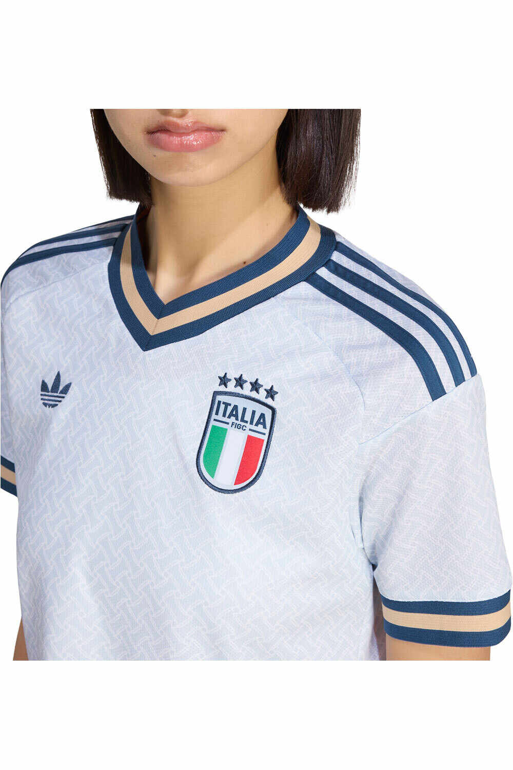 adidas camiseta de fútbol oficiales ITALIA MUNDIAL 2026 SEGUNDA EQUIPACION MUJER AZUL vista detalle