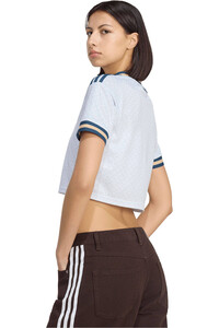 adidas camiseta de fútbol oficiales ITALIA MUNDIAL 2026 SEGUNDA EQUIPACION MUJER AZUL vista trasera