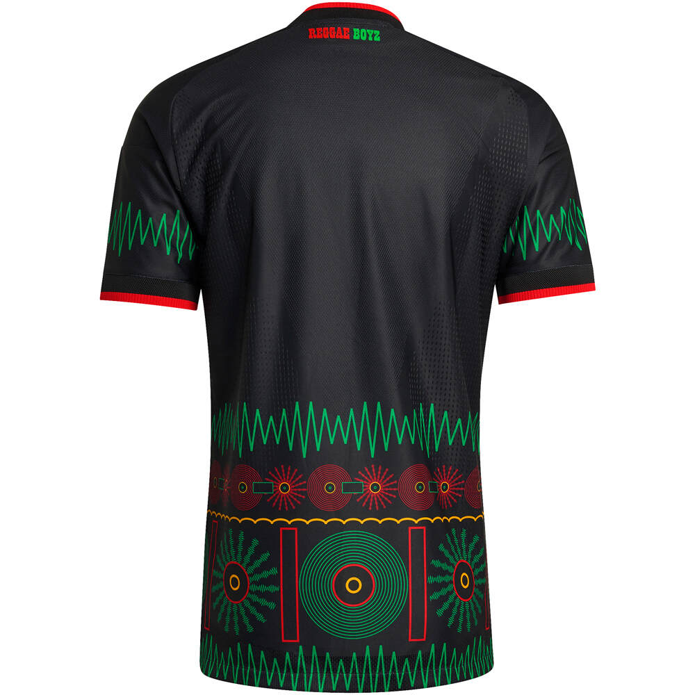 adidas camiseta de fútbol oficiales JAMAICA MUNDIAL 2026 SEGUNDA EQUIPACION AUTHENTIC NEGRO 05