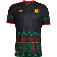 adidas camiseta de fútbol oficiales JAMAICA MUNDIAL 2026 SEGUNDA EQUIPACION AUTHENTIC NEGRO vista detalle