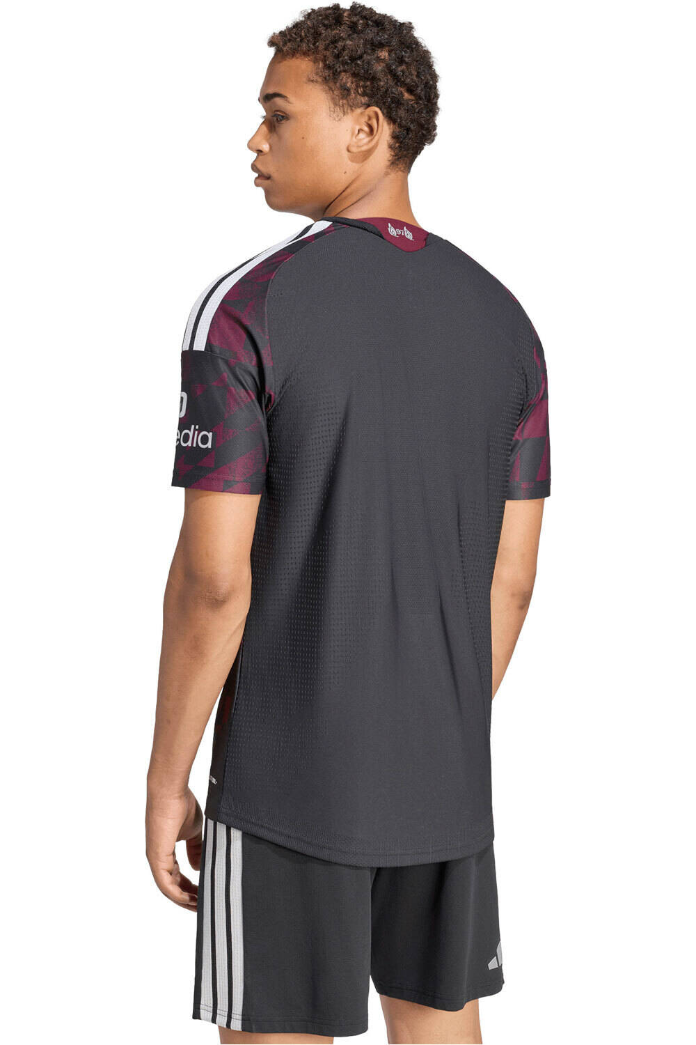 adidas camiseta de fútbol oficiales LFC 3 JSY AU NEGRO vista trasera