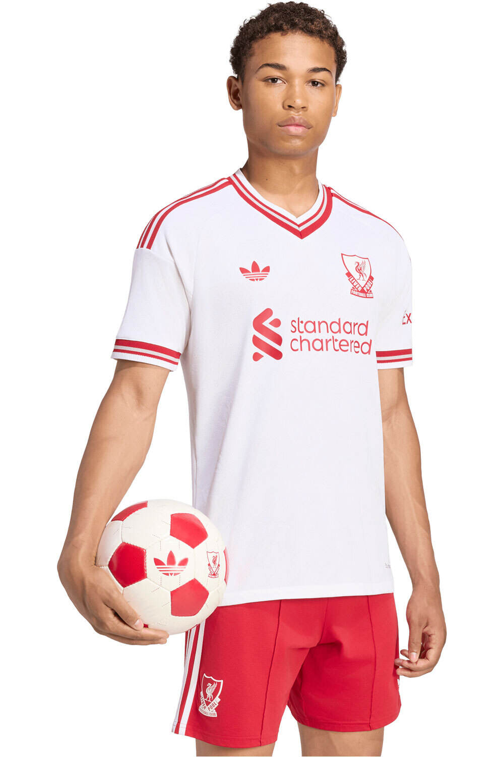 adidas camiseta de fútbol oficiales LIVERPOOL FC 26/27 SEGUNDA EQUIPACIN BLANCO vista frontal