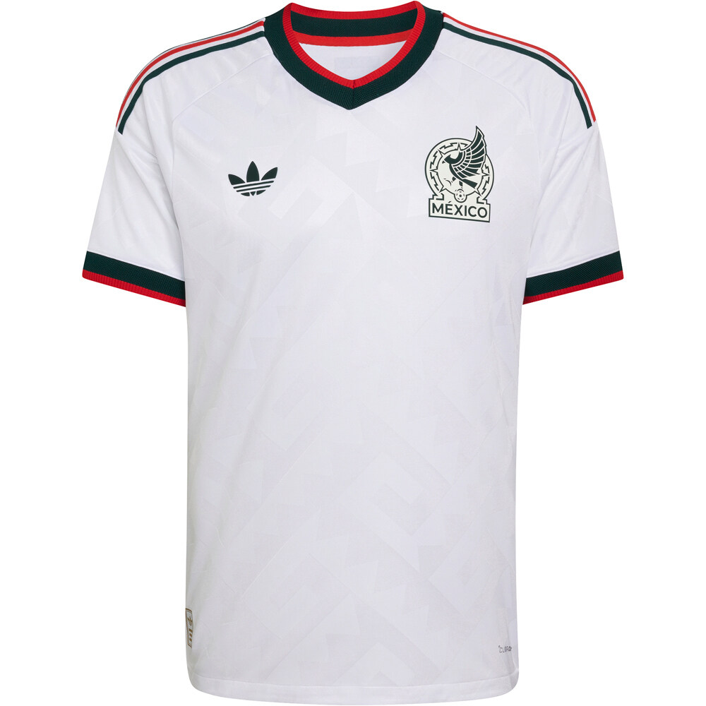 adidas camiseta de fútbol oficiales MEXICO MUNDIAL 2026 SEGUNDA EQUIPACION BLANCO 04