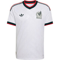 adidas camiseta de fútbol oficiales MEXICO MUNDIAL 2026 SEGUNDA EQUIPACION BLANCO 04