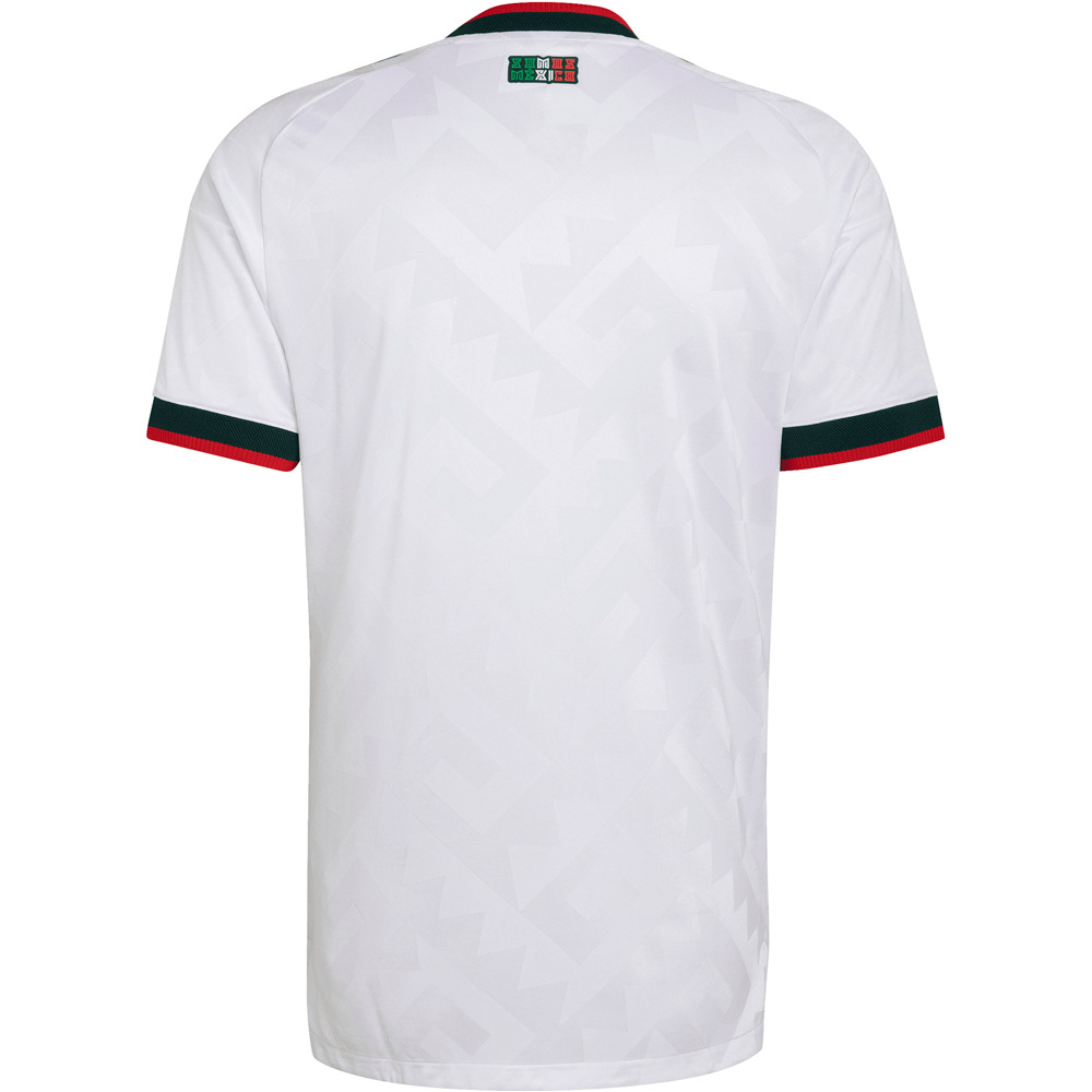 adidas camiseta de fútbol oficiales MEXICO MUNDIAL 2026 SEGUNDA EQUIPACION BLANCO 05