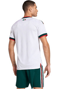 adidas camiseta de fútbol oficiales MEXICO MUNDIAL 2026 SEGUNDA EQUIPACION BLANCO vista trasera