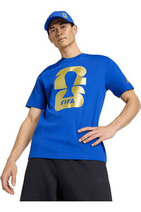 adidas camiseta de fútbol oficiales MUNDIAL 2026 AZUL vista detalle