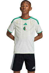 adidas camiseta de fútbol oficiales niño ARGELIA MUNDIAL 2026 PRIMERA EQUIPACION BLANCO vista detalle