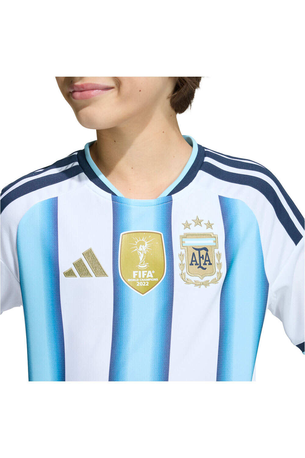 adidas camiseta de fútbol oficiales niño ARGENTINA MUNDIAL 2026 PRIMERA EQUIPACION  vista detalle