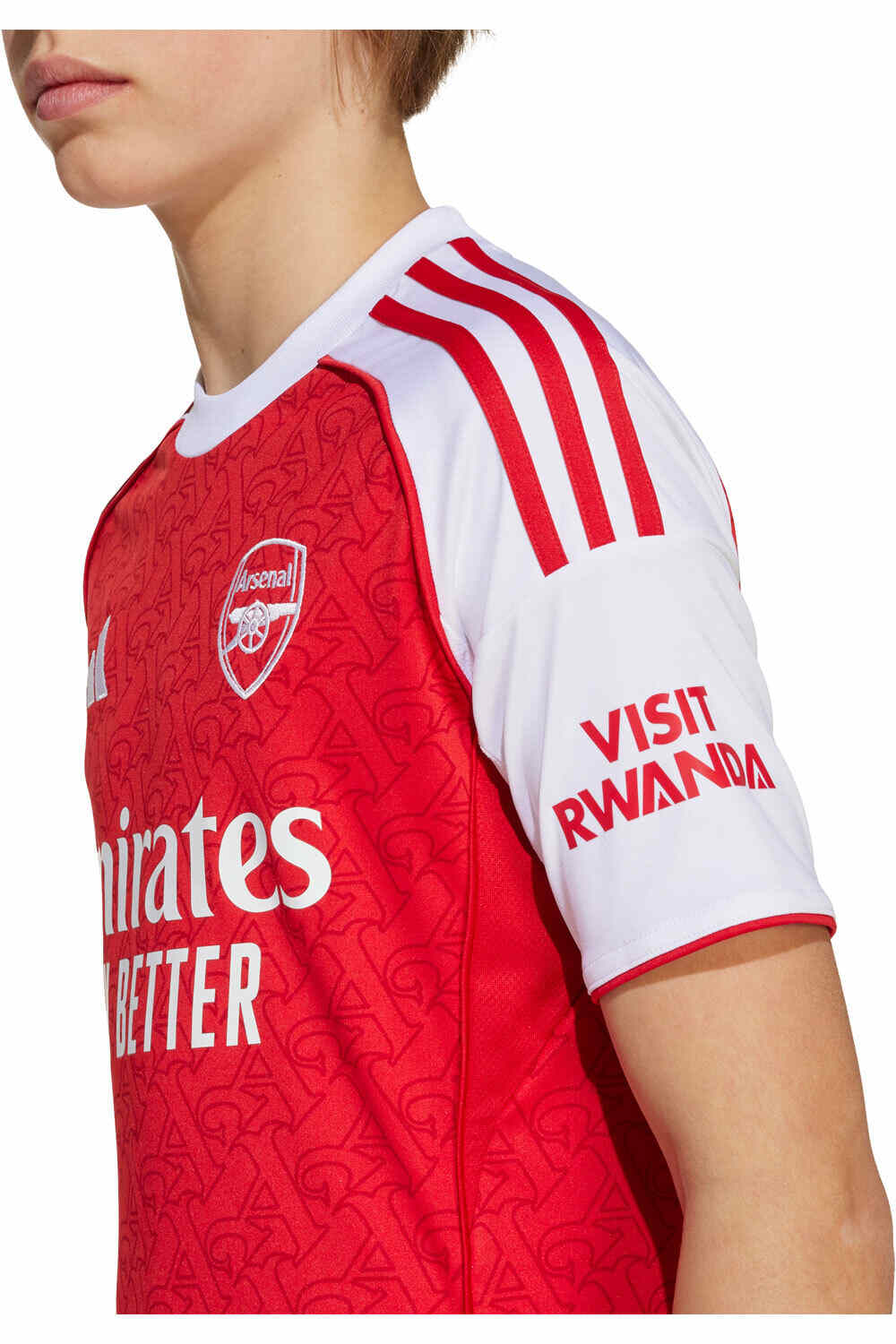 adidas camiseta de fútbol oficiales niño ARSENAL 25/26 PRIMERA EQUIPACION BLANCO 03