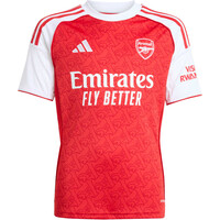 adidas camiseta de fútbol oficiales niño ARSENAL 25/26 PRIMERA EQUIPACION BLANCO 04