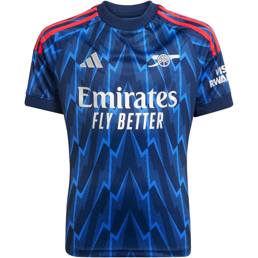 adidas camiseta de fútbol oficiales niño ARSENAL 25/26 SEGUNDA EQUIPACION AZUL 04