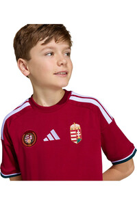 adidas camiseta de fútbol oficiales niño HUNGRIA MUNDIAL 2026 PRIMERA EQUIPACION ROJO 03