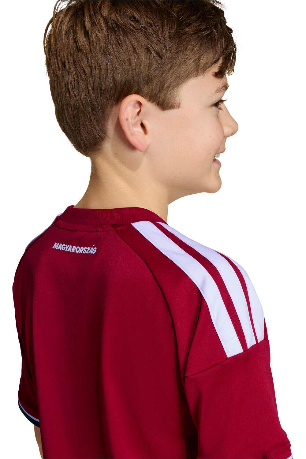 adidas camiseta de fútbol oficiales niño HUNGRIA MUNDIAL 2026 PRIMERA EQUIPACION ROJO 04