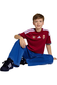 adidas camiseta de fútbol oficiales niño HUNGRIA MUNDIAL 2026 PRIMERA EQUIPACION ROJO vista detalle
